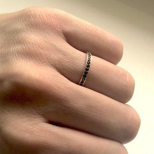 14k Solid Gold Ring with Lab Diamonds 6.5